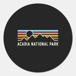 Adesivo Acadia Parque Nacional Linhas de Montanha Retro Ac