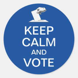 Adesivo Acalme-se e vote 2026