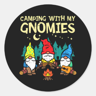 Adesivo Acampamento Com Meus Gnomos Engraçados Gnomos De C