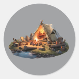 Adesivo Acampamento Com Os Amados