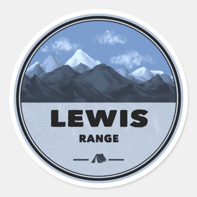 Adesivo Acampamento da Cordilheira Lewis (Frente)