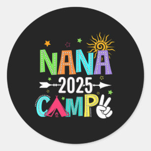 Adesivo Acampamento da Nana 2025 Férias em Família Verão E