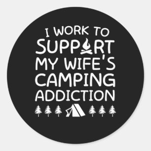 Adesivo Acampamento de acampamento de Wifes do apoio do