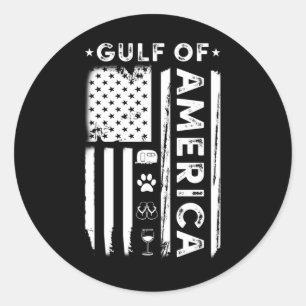 Adesivo Acampamento De Bandeiras Americanas No Golfo Da Am