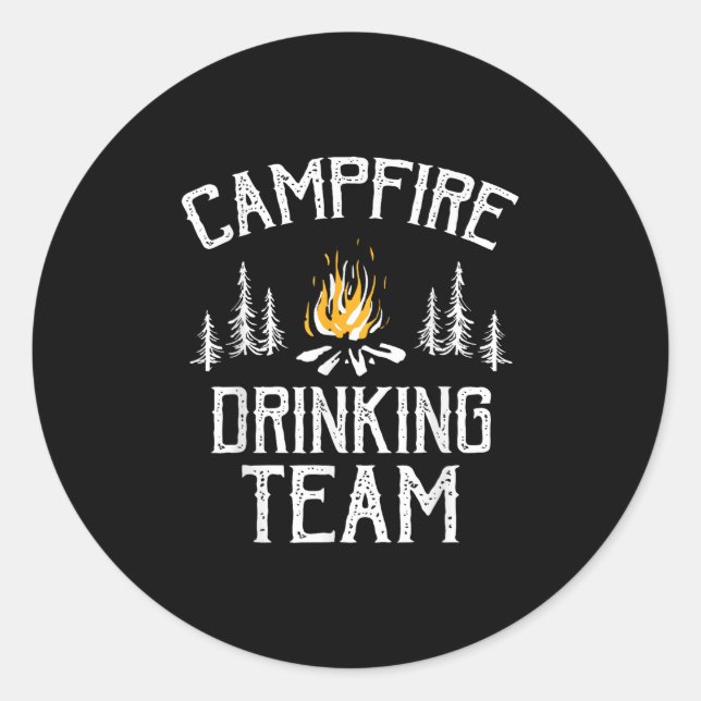 Adesivo Acampamento de Campos da Equipe de Bebendos Campfi (Frente)