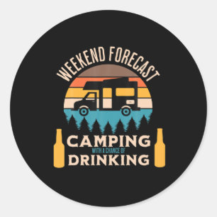 Adesivo Acampamento de cerveja com aniversário de cerveja