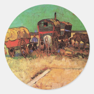 Adesivo Acampamento de Ciganos com Caravanas, Van Gogh