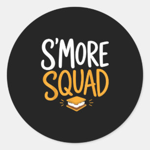 Adesivo Acampamento de fogueira de marshmallow s'mores