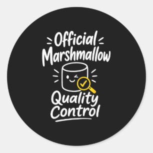 Adesivo Acampamento de humor de marshmallow s'mores 