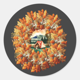 Adesivo Acampamento de outono: Uma Escape Cozy para a Natu