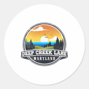Adesivo Acampamento de Pesca e Barcos - Lakeview Deep Cree