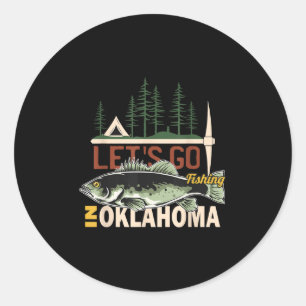 Adesivo Acampamento de Pesca em Oklahoma - Nature Oklahoma