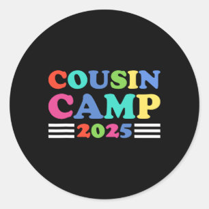 Adesivo Acampamento de Primos 2025 Família de Camping de V