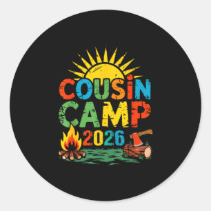 Adesivo Acampamento de primos 2026 férias de verão de camp