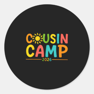 Adesivo Acampamento de primos nas férias de verão de 2026