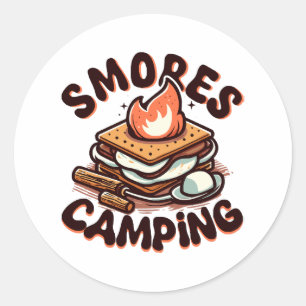 Adesivo acampamento de smores