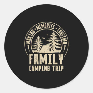 Adesivo Acampamento de Trailer Antigo Viagem de Acampament