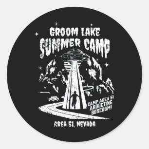 Adesivo Acampamento de Verão Groom Lake - Área 51 Alieníge