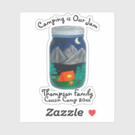 Adesivo Acampamento é a nossa tenda de emperramento e mont