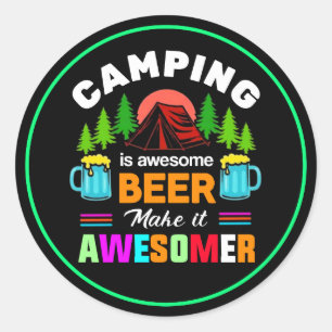 Adesivo Acampamento é Cerveja Incrível TornaIncrível-67357