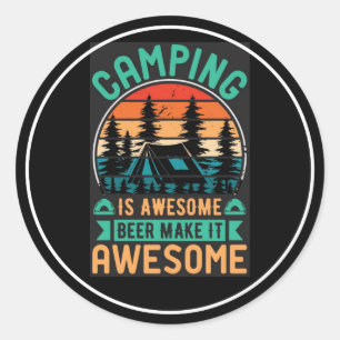 Adesivo Acampamento é Cerveja Incrível Torne-se Incrível-6