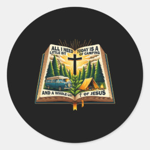 Adesivo Acampamento E Jesus Ao Ar Livre Fé Bíblia Fogueira
