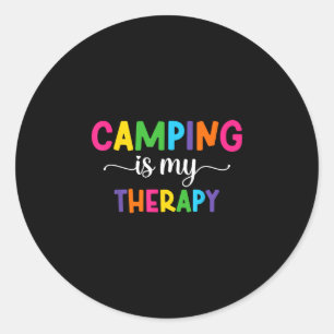 Adesivo Acampamento é minha terapia acampamento feminino c