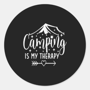Adesivo Acampamento É Minha Terapia Engraçada Acampando O