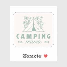 Adesivo Acampamento mamãe verão campo mãe estético