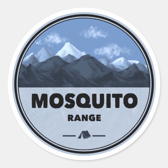 Adesivo Acampamento Mosquito Range Colorado (Frente)
