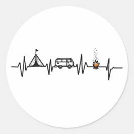 Adesivo Acampamento no Exterior do Pulso Cardíaco
