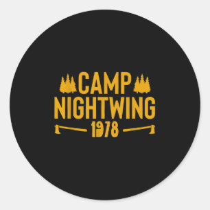 Adesivo Acampamento Noturno, Horror Assustador, Figurino d