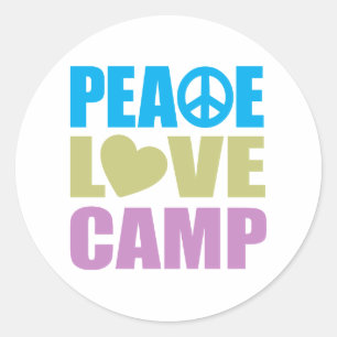 Adesivo Acampamento Peace Love