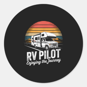 Adesivo Acampamento RV piloto de RV desfrutando da viagem 