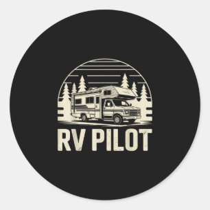 Adesivo Acampamento RV trailer piloto viagem de aventura