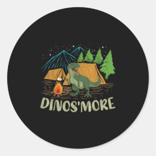 Adesivo Acampamento Smore Dinossaur Lover Engraçado Dinoss