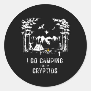 Adesivo Acampando Para Os Críptidos Pé-Grande Mothman Alie