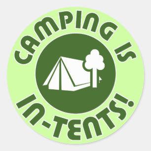 Adesivo acampar é intenções