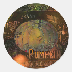 Adesivo Ação de Graças de Pumpkins