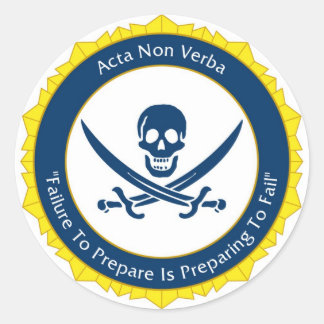 Adesivo Ação Não Palavras - Latim - Acta Non Verba