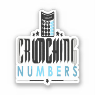 Adesivo Accountant - Crunching Numbers