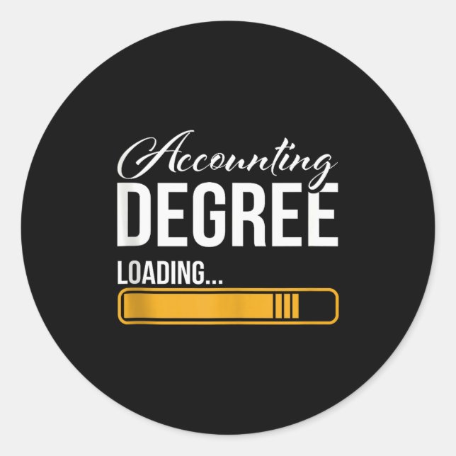 Adesivo Accounting Degree Loading Tax Consultant Accountan (Frente)