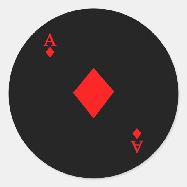 Adesivo Ace do Deck de Cartões Figurino de Halloween (Frente)