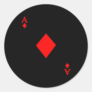 Adesivo Ace do Deck de Cartões Figurino de Halloween