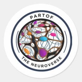 Adesivo Aceitação da neurodiversidade autismo neuro cerebr