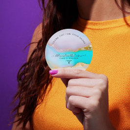 Adesivo Acentos Dourados azuis do luxo Agate Business Obri