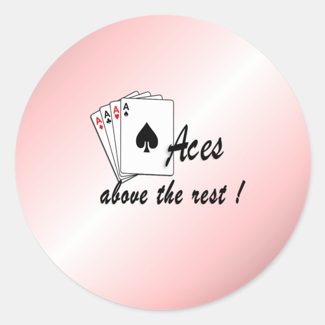 Adesivo Aces acima do resto do vermelho (Frente)