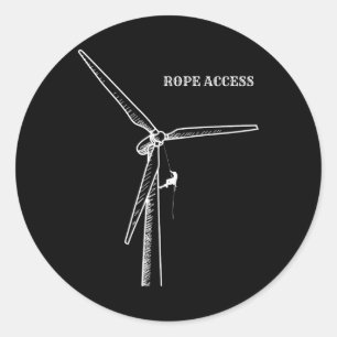 Adesivo Acesso por Corda Rapel Turbina Eólica Escalada Eu