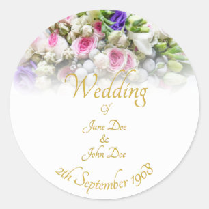Adesivo Acessórios de Casamento - Noiva com casamento col