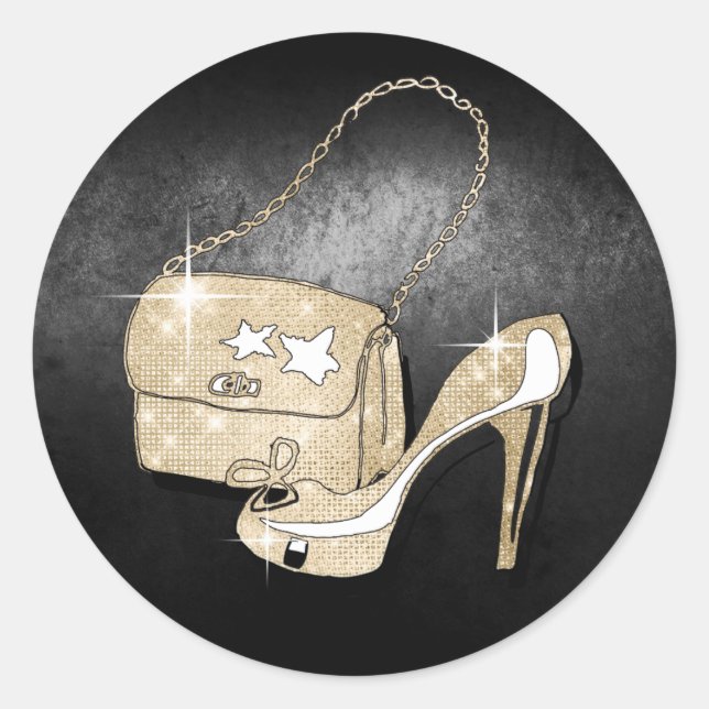 Adesivo Acessórios para brilho e brilho Black/Dourado ID67 (Frente)